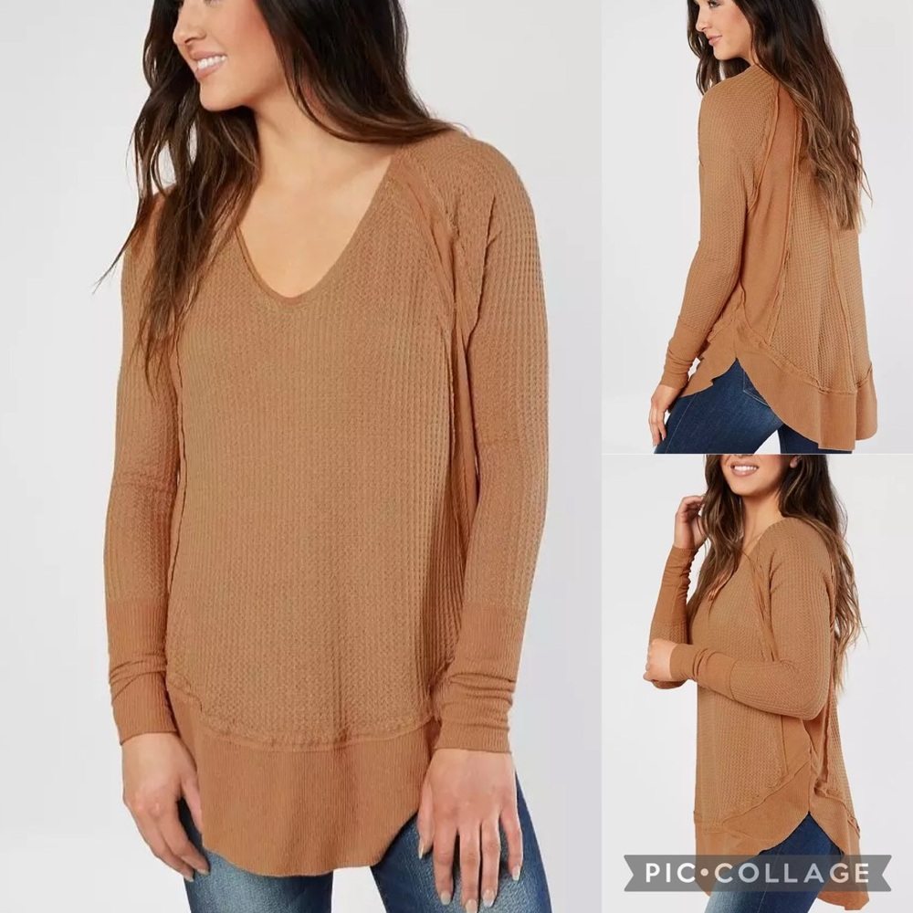 We The Free Mixed Media Thermal Top